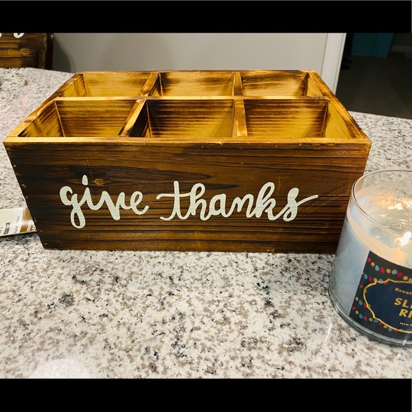 Ashland Other - 🚨4 for $14🚨 NWT ‘Give Thanks’ Wood Painter’s Box